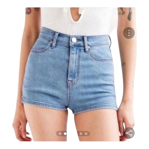 BDG Urban Outfitters Super High Rise Spade Pin Up Jean Shorts, 30 waist - Picture 1 of 9